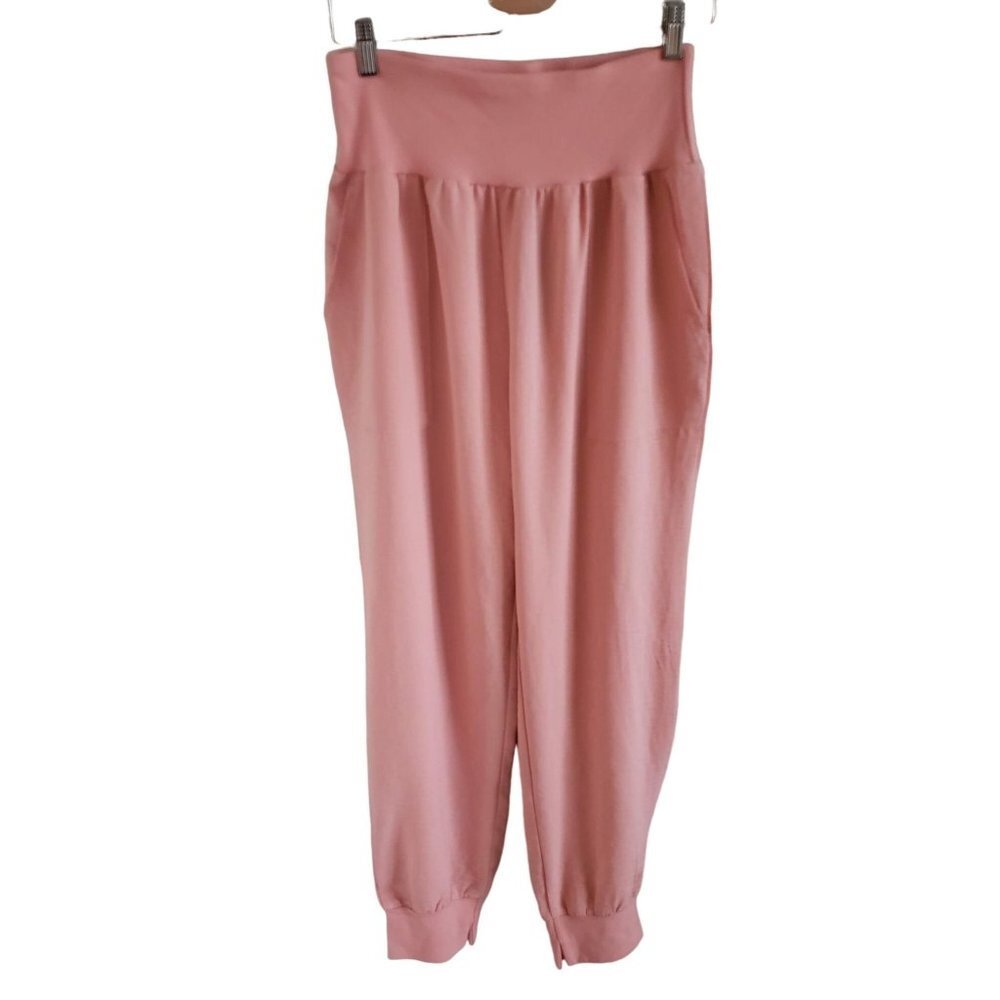 Tracies Woman Size L Textured Joggers with Comfort Band at Waist and Ankles Poly